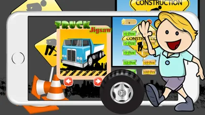 صور Easy Boy Kids Jigsaw Puzzle Games - Car and Trucks