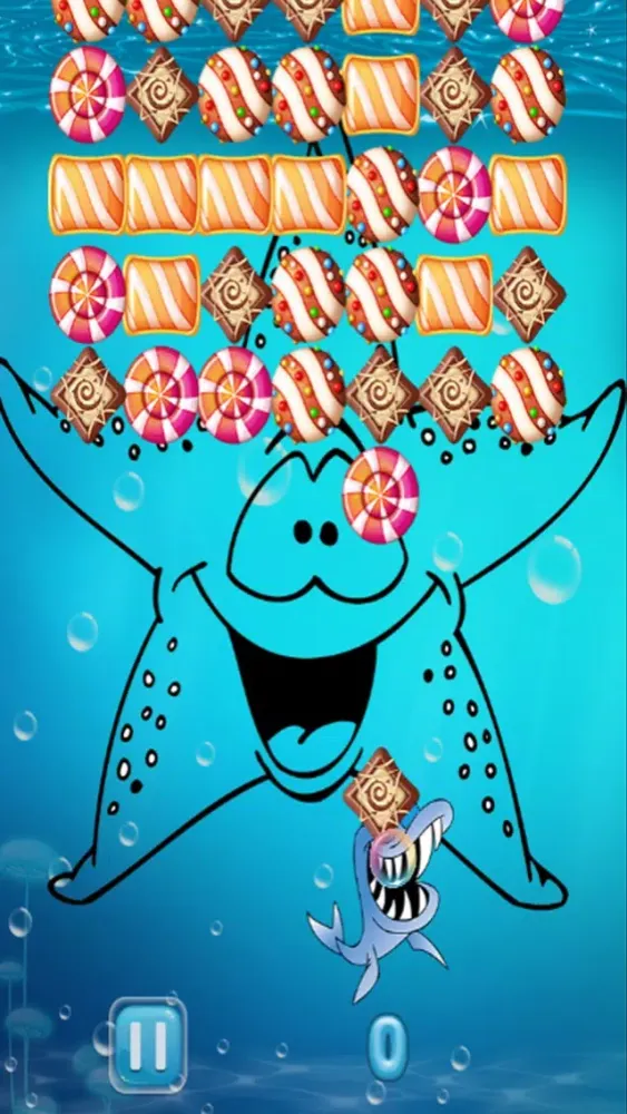 Sharks Dash Shooting Candy Match Puzzle For Kids سکرین شاٹس