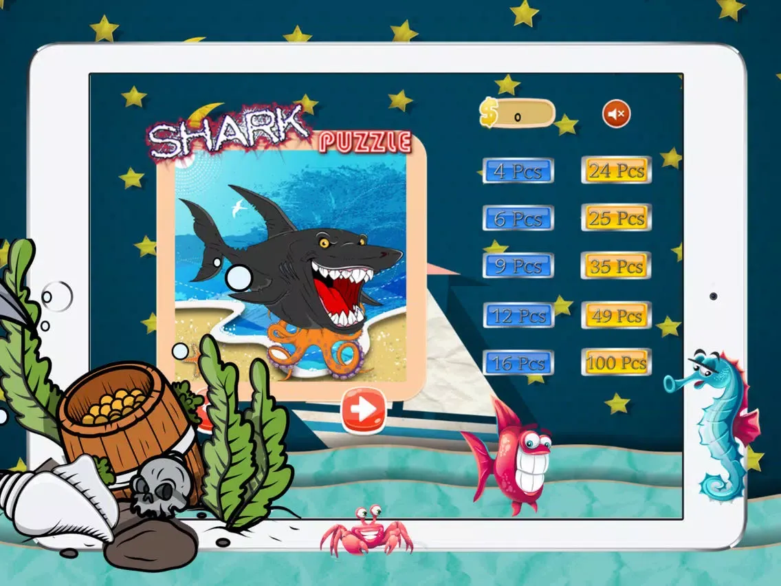 Скриншоты Shark Animals Underwater Jigsaw Puzzles for Kindergarten Learning Games iPad 