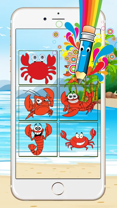 Скриншоты A Fish Coloring Book for Toddler : Shrimps & Crabs