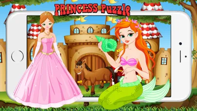 Solve Fairy & Princess Cartoon Jigsaw Puzzles Kids应用截图