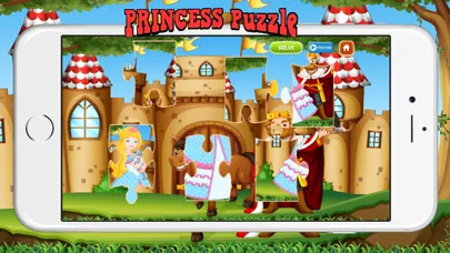 Solve Fairy & Princess Cartoon Jigsaw Puzzles Kids应用截图