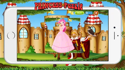 Solve Fairy & Princess Cartoon Jigsaw Puzzles Kids应用截图