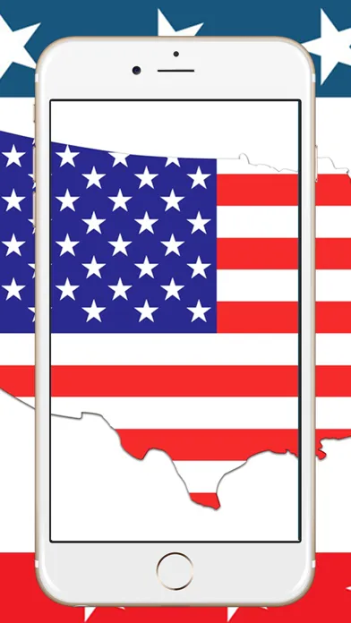 50 US States Map Capital Cities and Flags American Ekran Görüntüleri