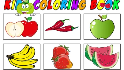ภาพหน้าจอของ Vegetables And Fruit Coloring Suitable For Toddler