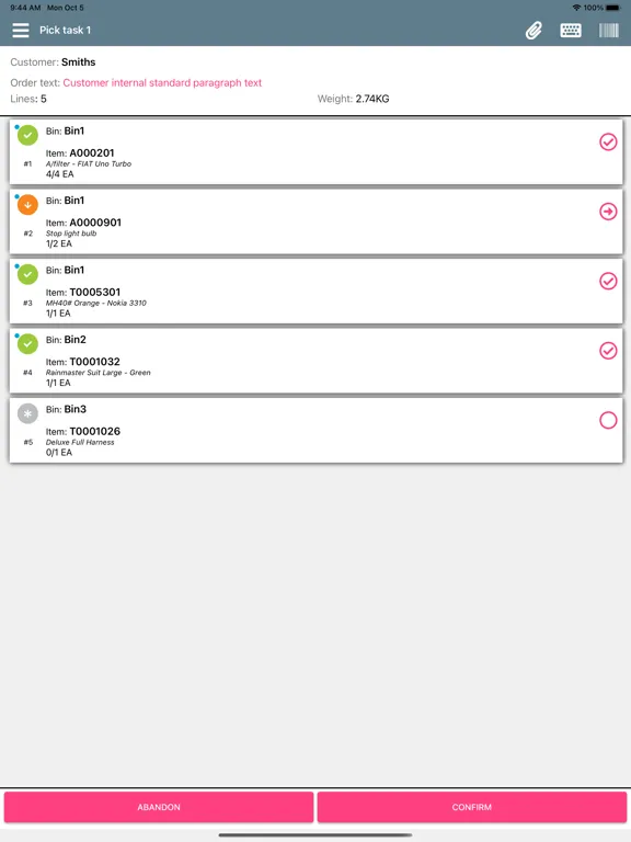 Ảnh chụp màn hình của ePick by KCS iPad 