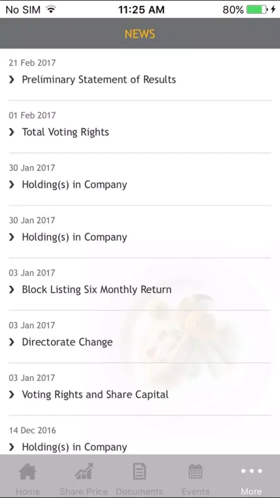 Ảnh chụp màn hình của Kerry Group IR for iPhone