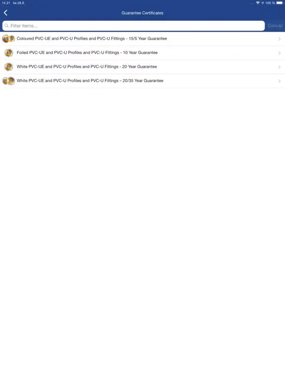 Скриншоты Kestrel Building Products iPad 