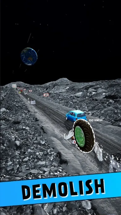 Tangkapan layar Crazy Tire - Reach the Moon