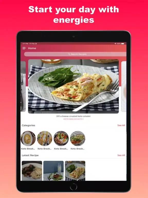 Keto Breakfast iPad  Screenshots