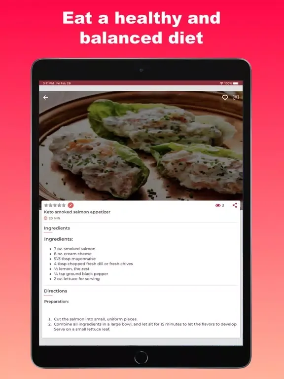 Keto Breakfast iPad  Screenshots