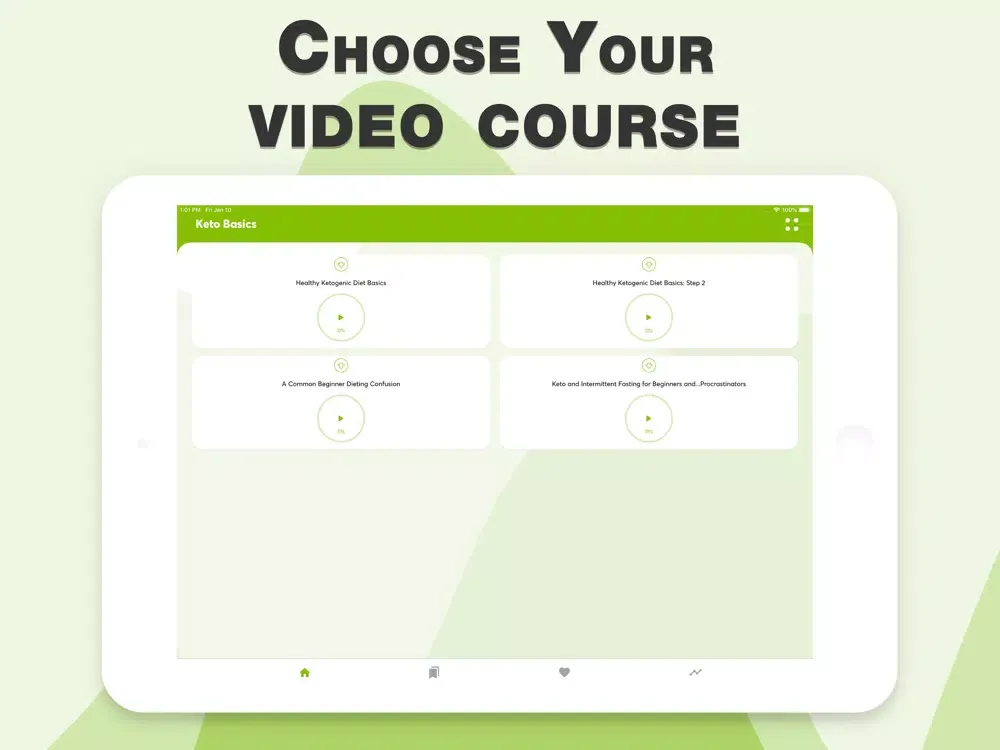 تصاویر Ketogenic Diet video app iPad 