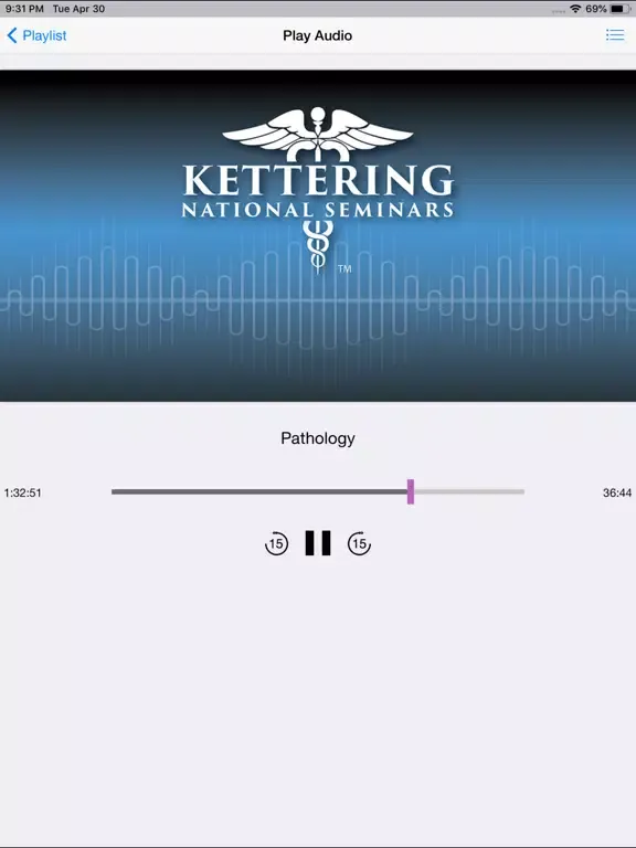 ภาพหน้าจอของ NPS Audio Lectures iPad 