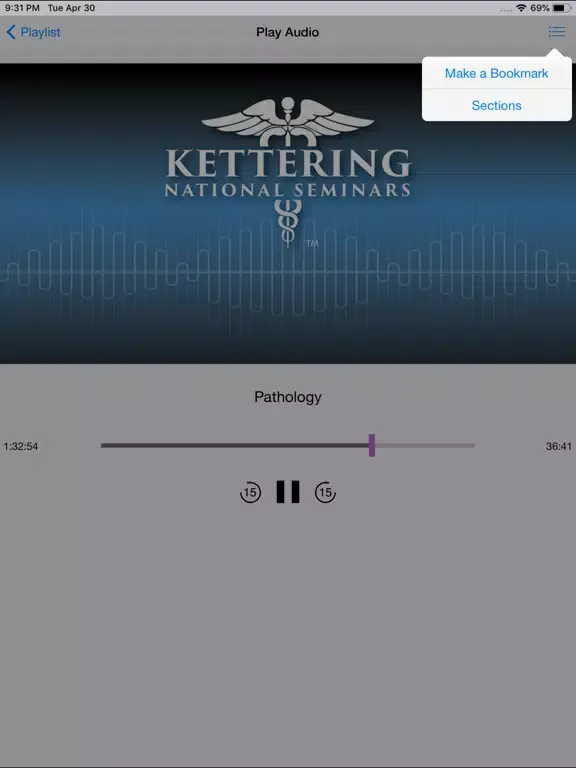 ภาพหน้าจอของ NPS Audio Lectures iPad 