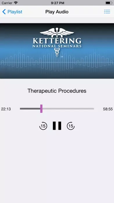 ภาพหน้าจอของ NPS Audio Lectures