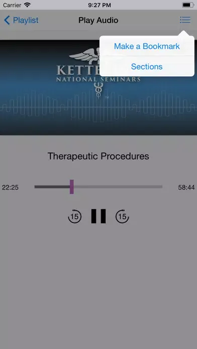 ภาพหน้าจอของ NPS Audio Lectures