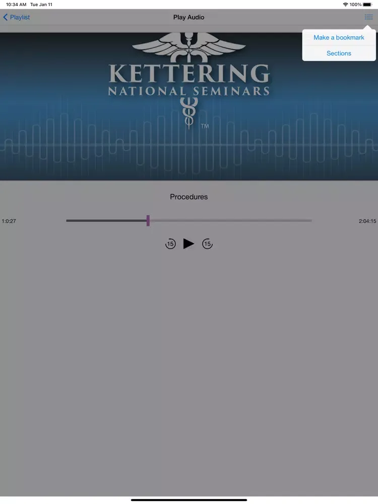 Capturas de tela do Rad Tech Audio Lectures iPad 