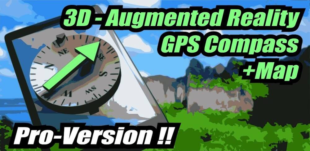 AR GPS Compass Map 3D Pro