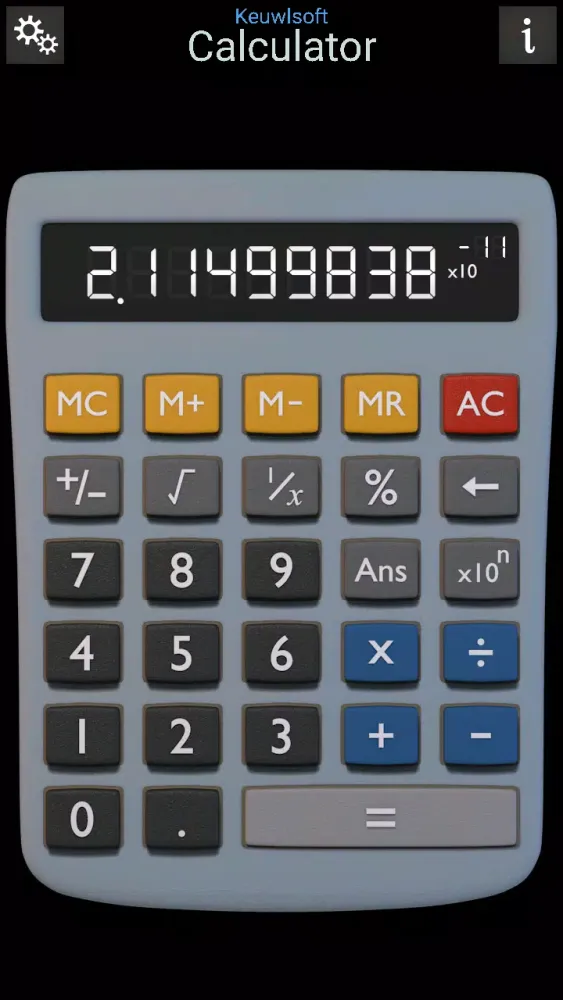 Calculator应用截图