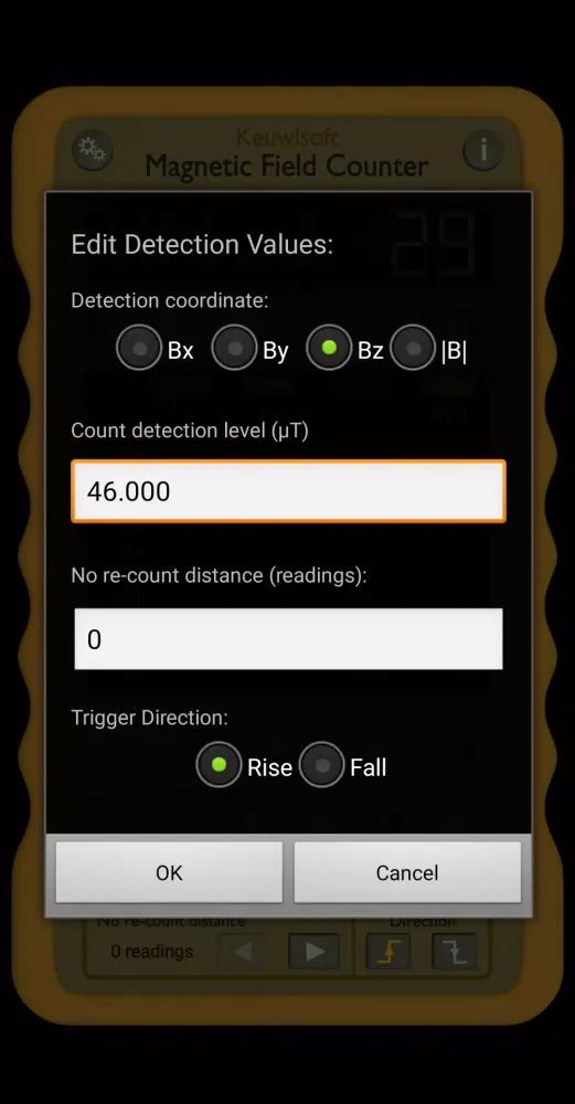 Capturas de pantalla de Magnetic Field Counter