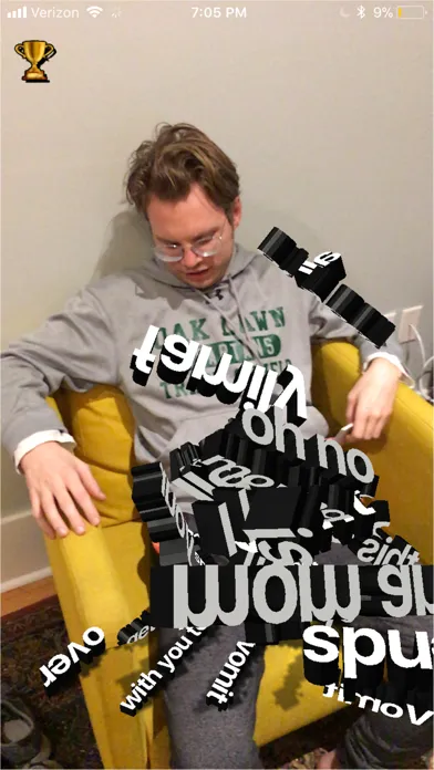 Capturas de pantalla de Word Vomit 3D