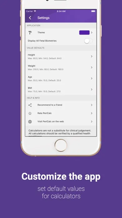 PeriCalc 스크린샷
