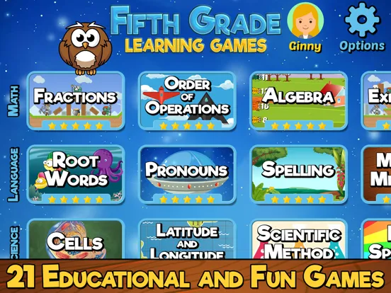 Fifth Grade Learning Games iPad 應用截圖