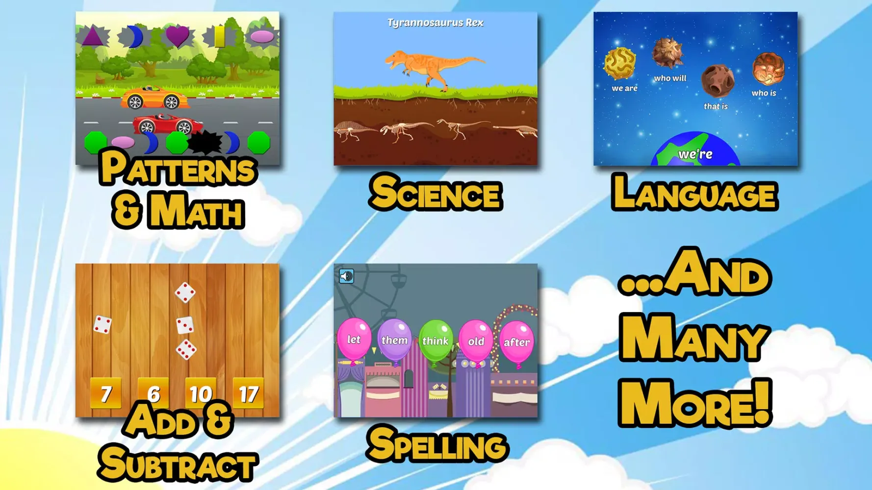 Ảnh chụp màn hình của First Grade Learning Games