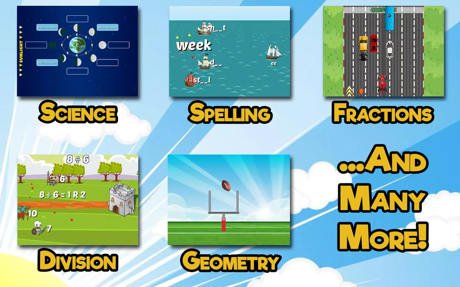Fourth Grade Learning Games Screenshots