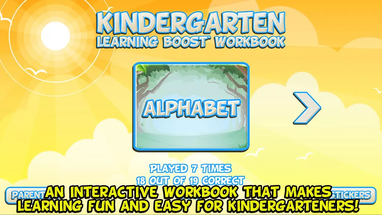 Kindergarten Learning Workbook Screenshots