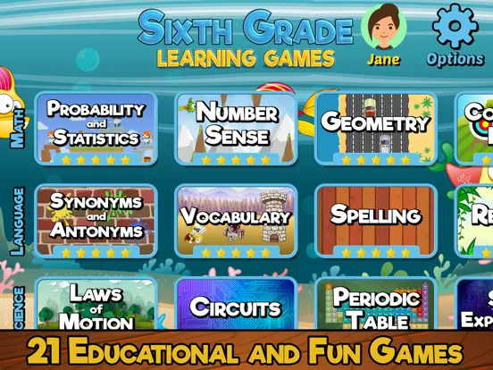 صور Sixth Grade Learning Games iPad 