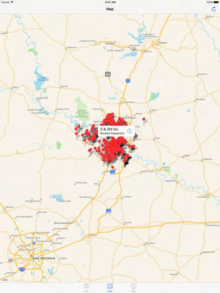 Austin Food Inspections - Texas Restaurant Scores iPad 應用截圖