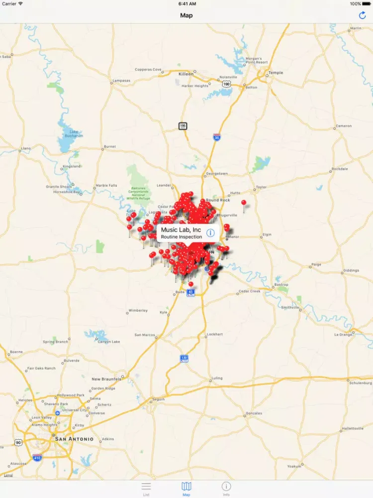Austin Food Inspections - Texas Restaurant Scores iPad 應用截圖
