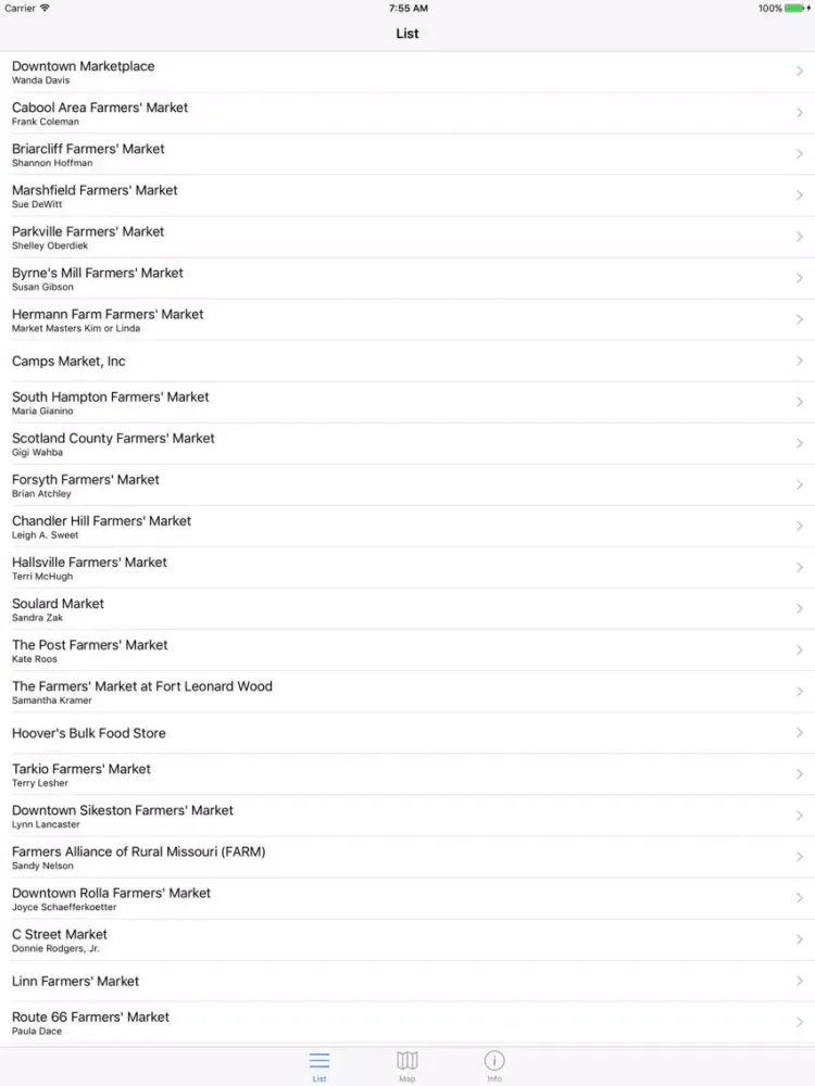 Missouri Farmers Markets - Fresh Organic Food Now iPad  Screenshots
