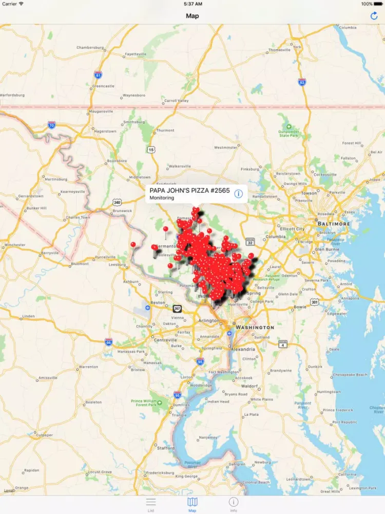 تصاویر Montgomery Food Inspections - Maryland County Food iPad 