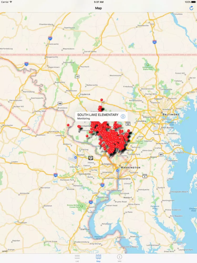 تصاویر Montgomery Food Inspections - Maryland County Food iPad 