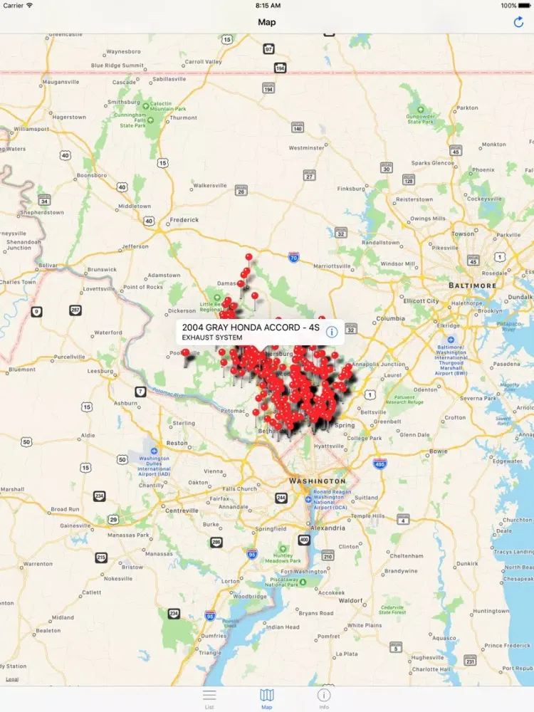 Capturas de tela do Montgomery Traffic Violations - Maryland Citations iPad 
