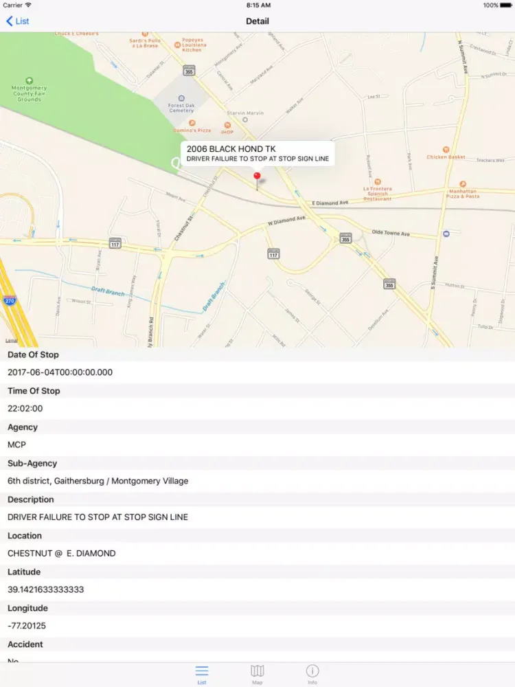 Capturas de tela do Montgomery Traffic Violations - Maryland Citations iPad 