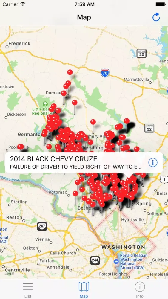 Capturas de tela do Montgomery Traffic Violations - Maryland Citations