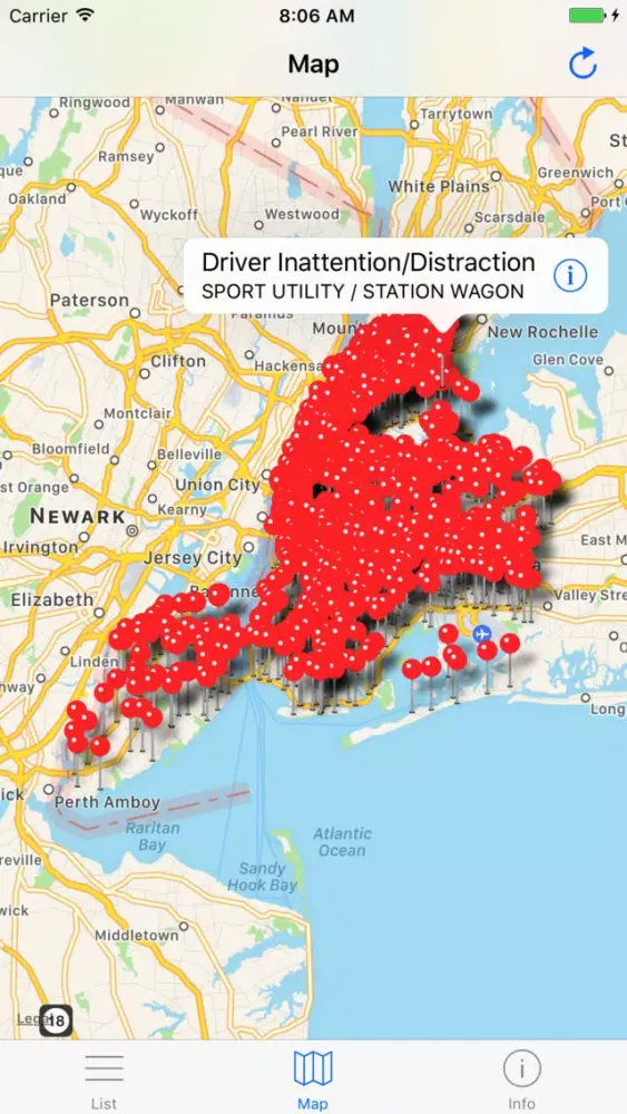 New York City Collisions - Up To Date Accidents 스크린샷