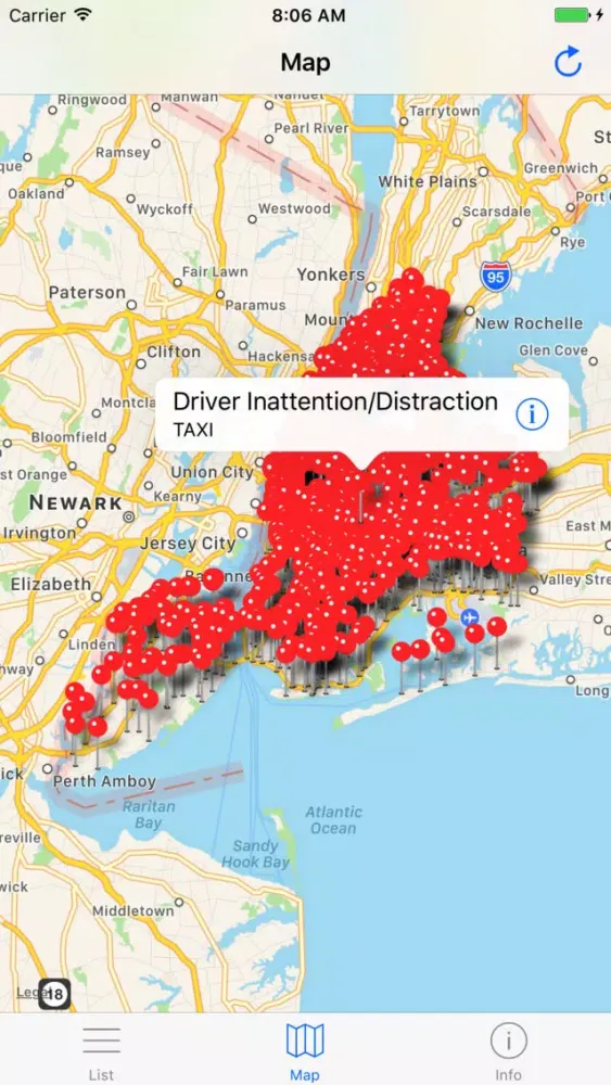 New York City Collisions - Up To Date Accidents 스크린샷