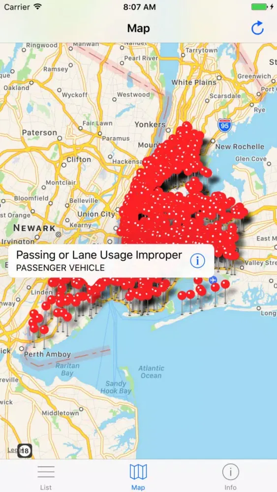 New York City Collisions - Up To Date Accidents 스크린샷