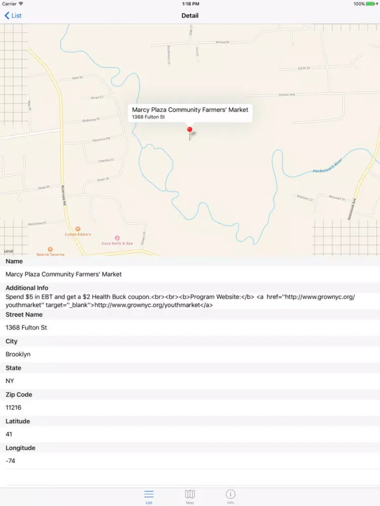 New York City Farmers Markets - Find Markets Close iPad  스크린샷