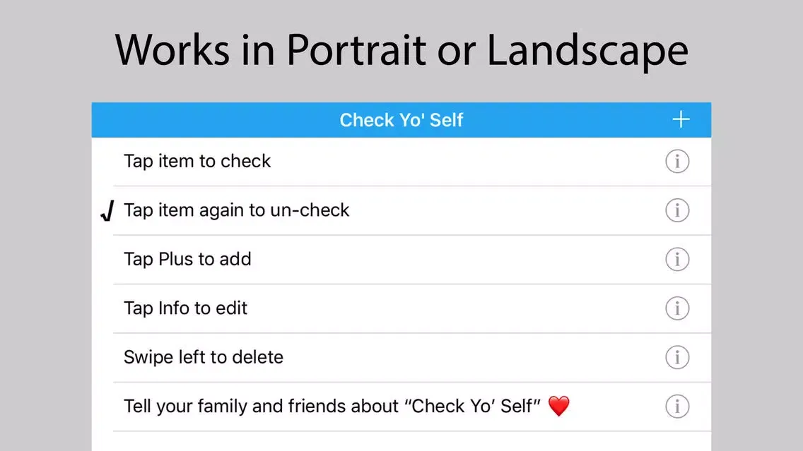 ภาพหน้าจอของ Check Yo' Self