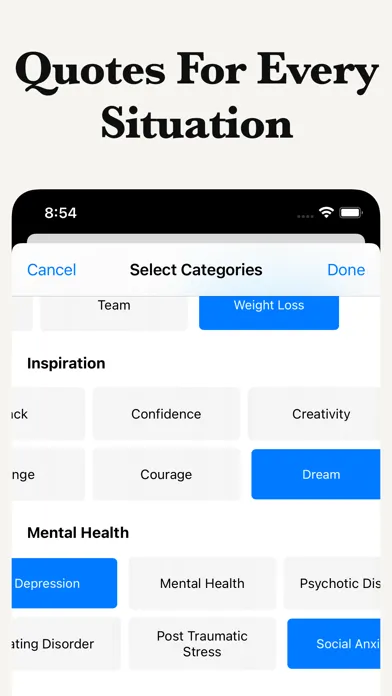 Ảnh chụp màn hình của Beautiful Quotes Widget