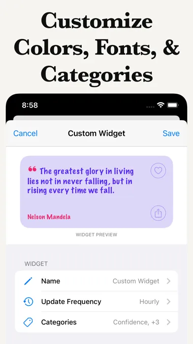 Ảnh chụp màn hình của Beautiful Quotes Widget