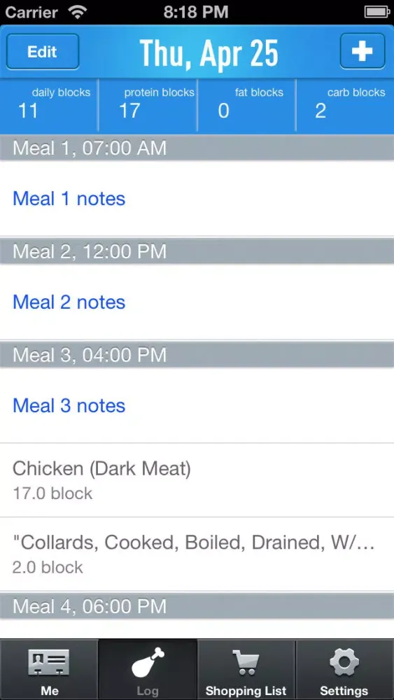 Food RX (Free)- Paleo & zone diet app應用截圖