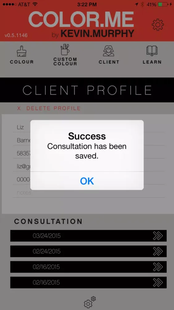 Captures d'écran de KEVIN.MURPHY COLOR.ME