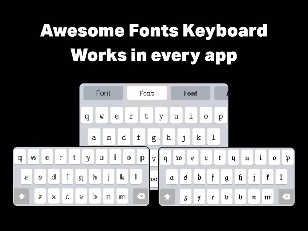 Screenshot di Fonts ＋＋ Pro iPad 