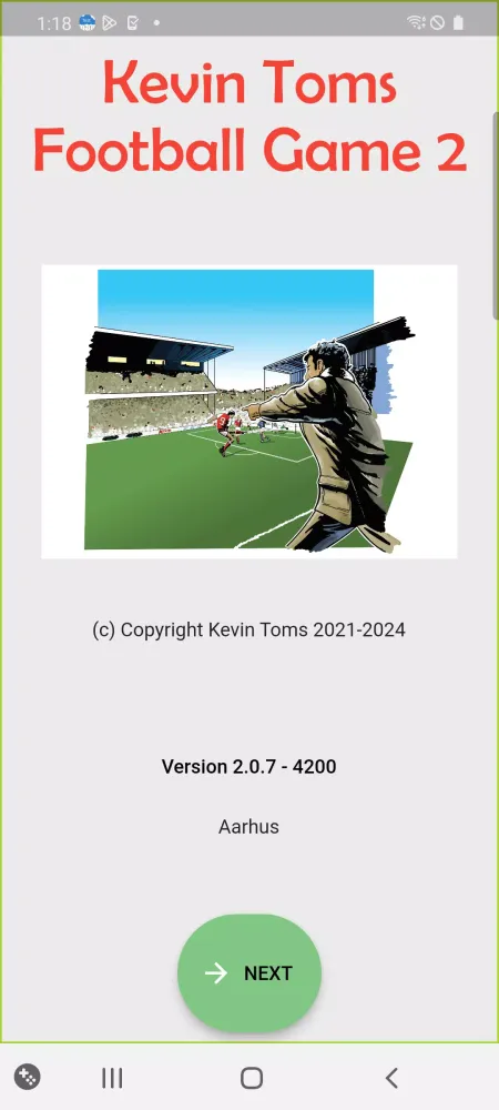 Zrzuty ekranu Kevin Toms Football Game
